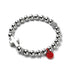 Argent et émail rouge | Bracelet Croix du Père Noël